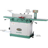 Grizzly G0490X Jointer 8" x 76" with Parallelogram Beds and Spiral Cutterhead New