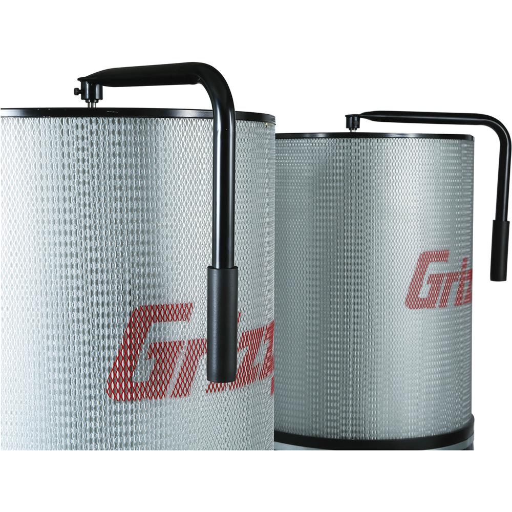 Grizzly G0562ZP Dust Collector 3 HP Double Canister with Aluminum Impeller New