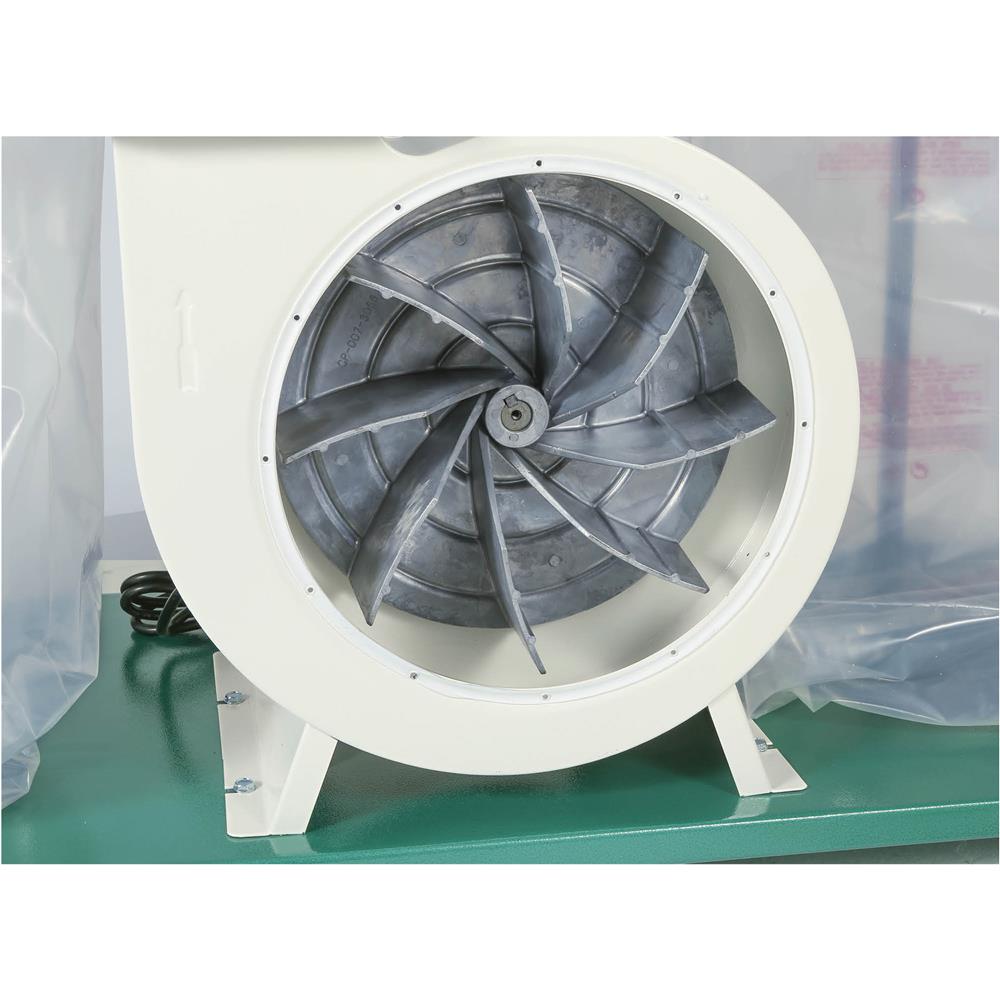 Grizzly G0562ZP Dust Collector 3 HP Double Canister with Aluminum Impeller New