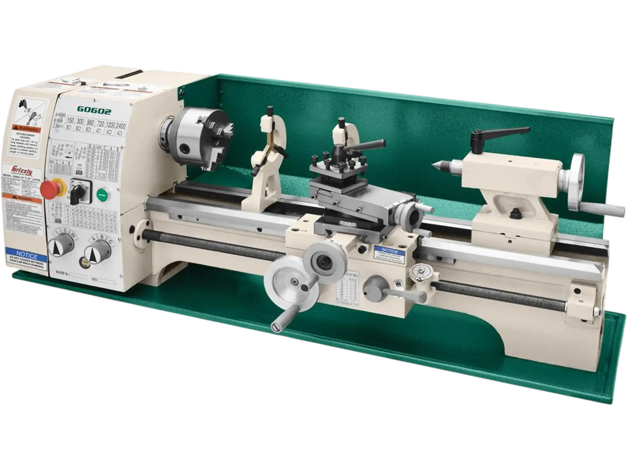 Grizzly G0602 Benchtop Metal Lathe 10