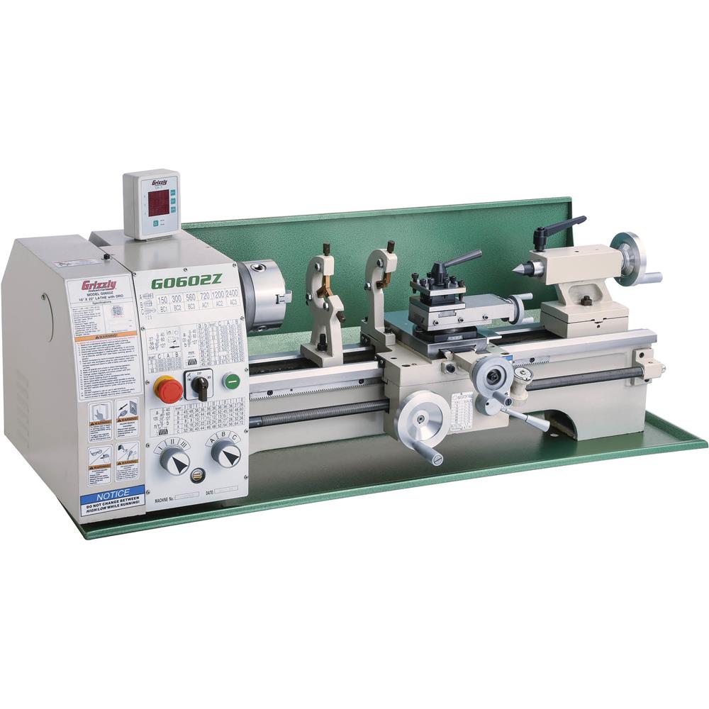Grizzly G0602Z - 10" x 22" Benchtop Metal Lathe with DRO
