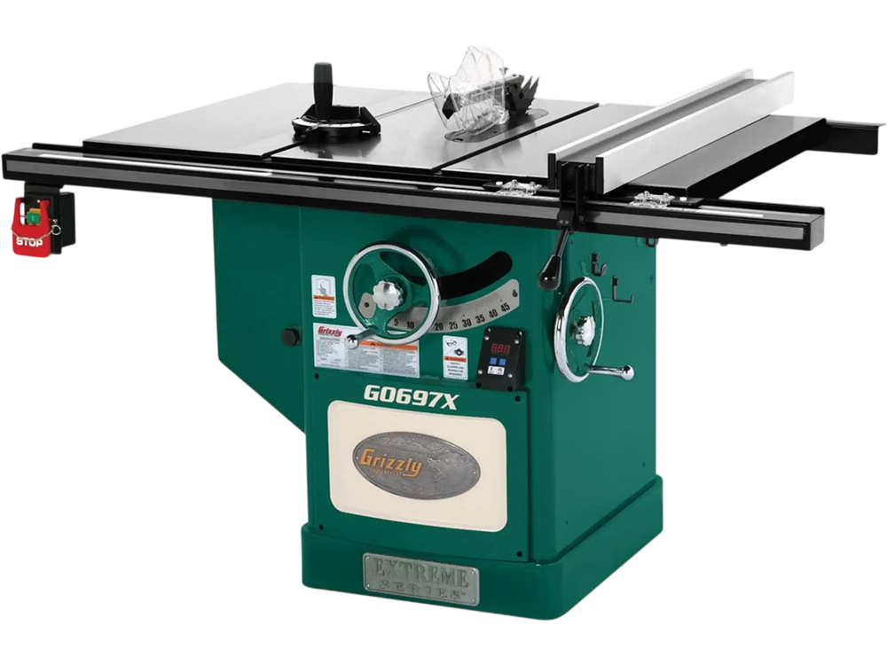 Grizzly G0697X - 12" 7-1/2 HP 3-Phase Extreme Series Table Saw