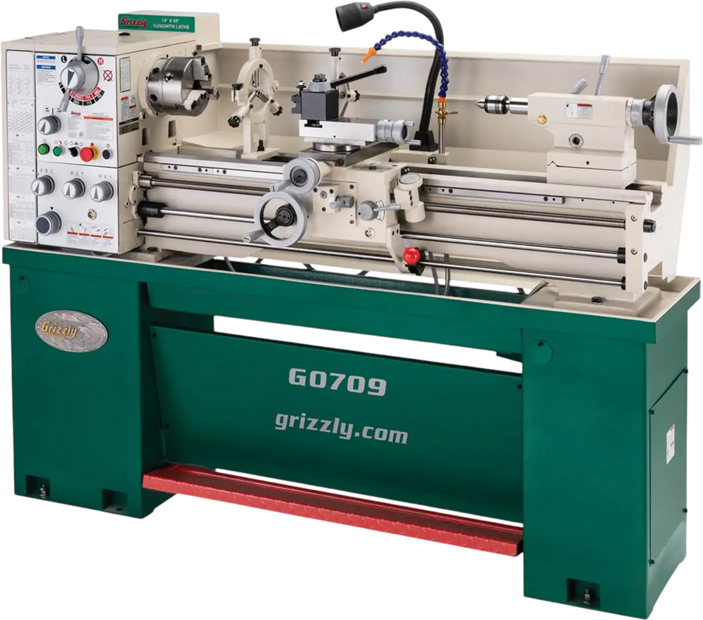 Grizzly G0709 - 14" x 40" Gunsmith Gearhead Metal Lathe