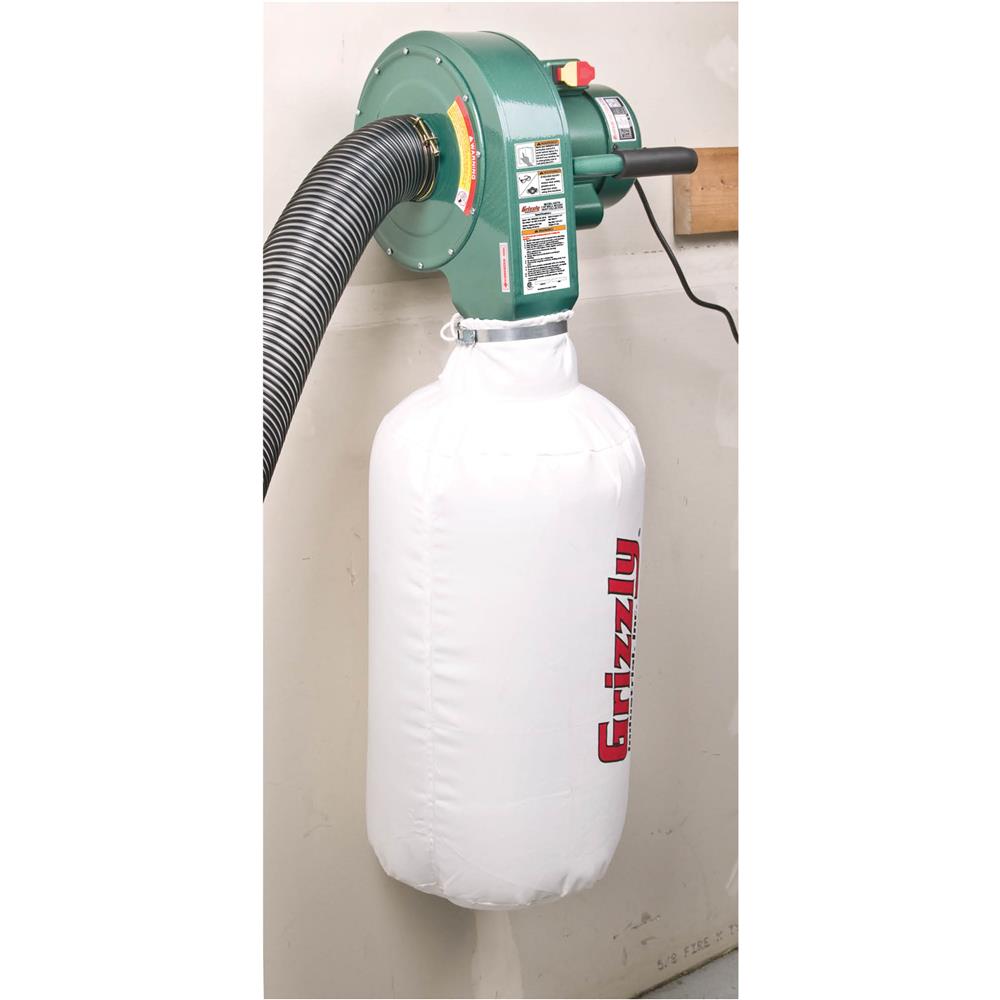 Grizzly G0710 - 1 HP Wall Hanging Dust Collector