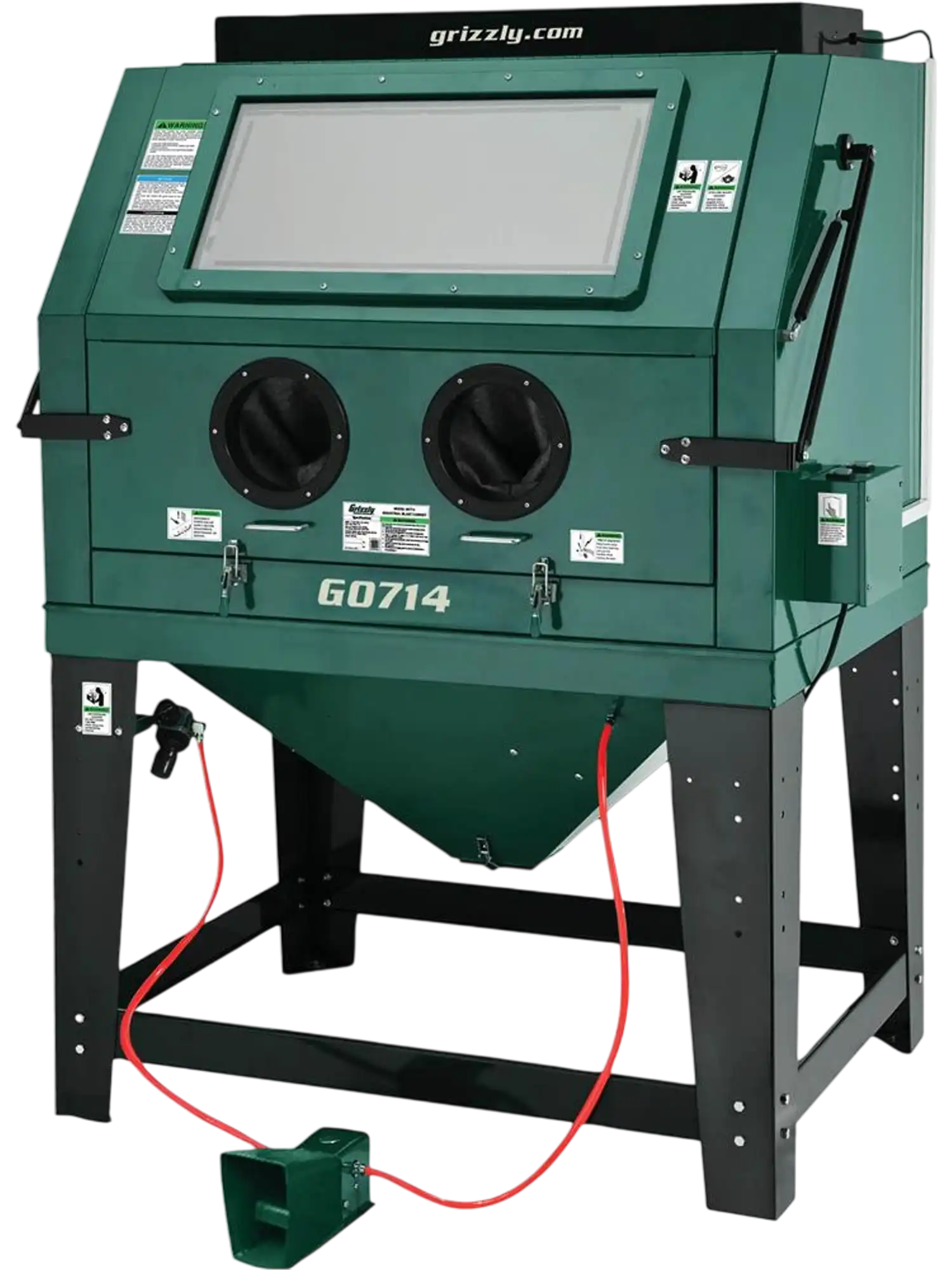 Grizzly G0714 Sandblasting Cabinet Industrial Front Load New