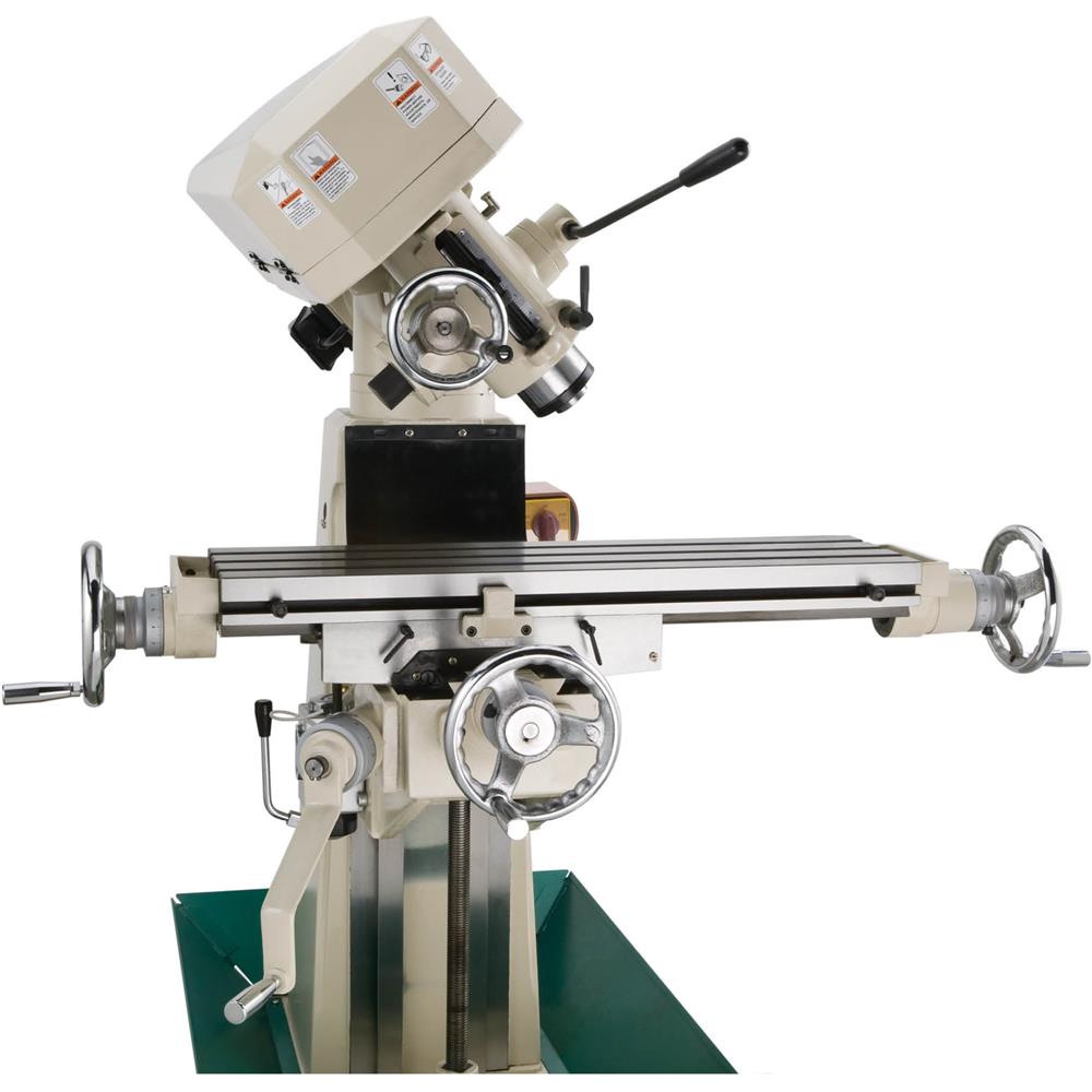 Grizzly G0731 - 8" x 30" 1-1/2 HP Vertical Mill with Power Feed