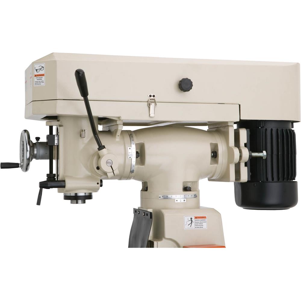Grizzly G0731 - 8" x 30" 1-1/2 HP Vertical Mill with Power Feed