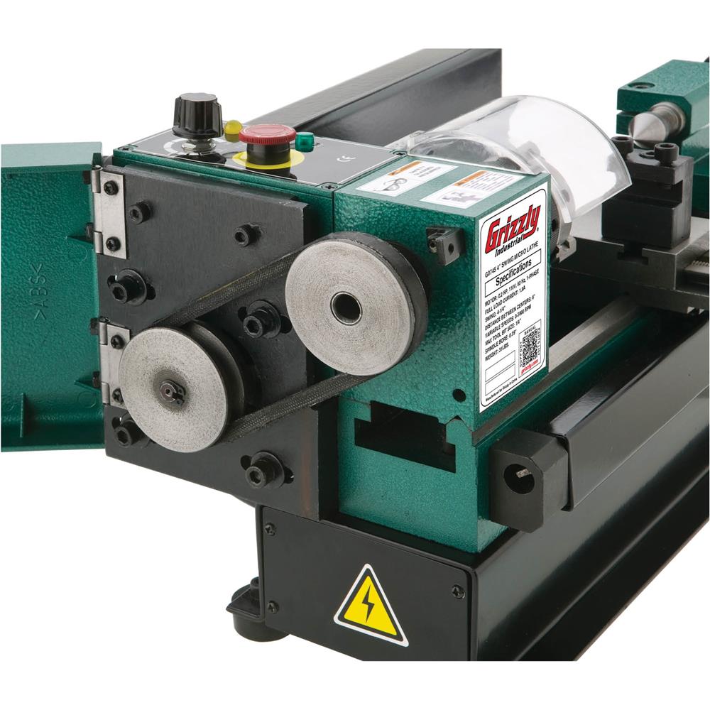 Grizzly G0745 - 4" x 6" Variable-Speed Benchtop Metal Lathe