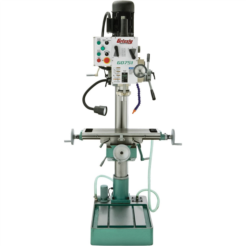 Grizzly G0751 - 22" Heavy-Duty Gearhead Drill Press w/ Cross-Slide Table
