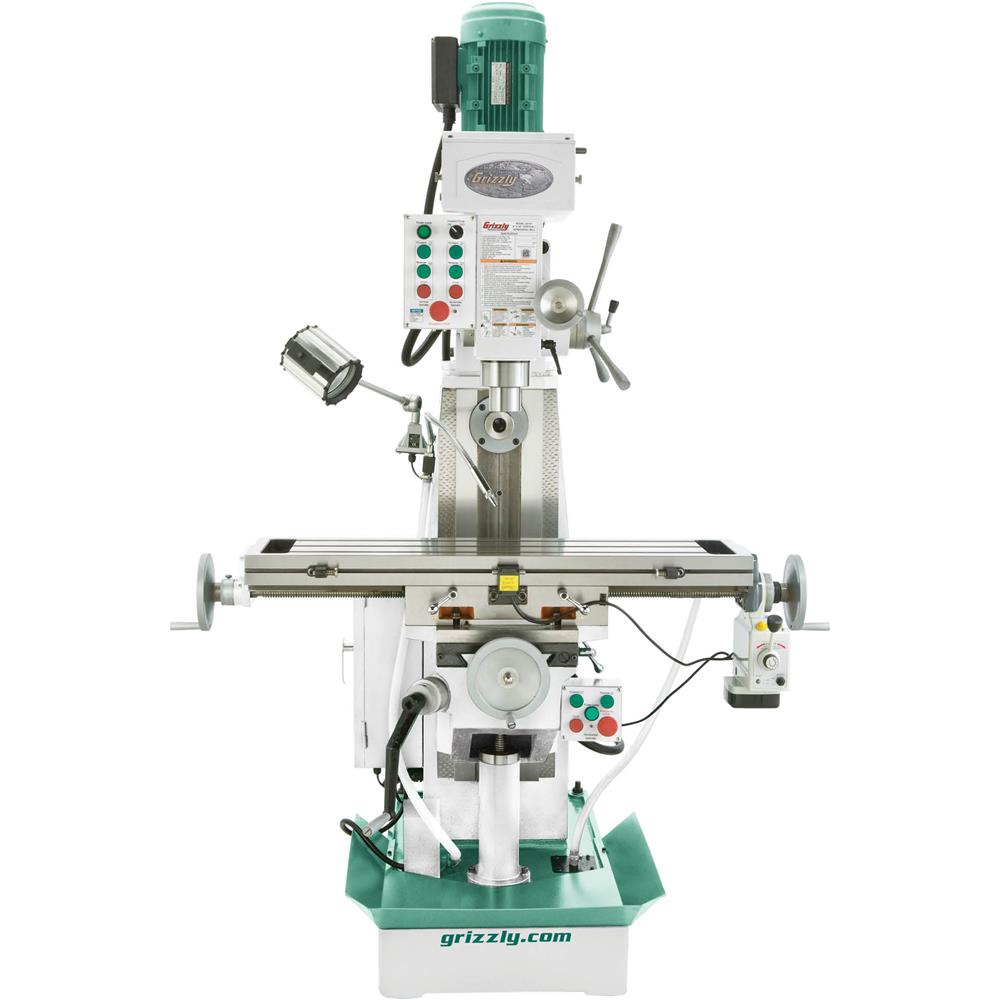 Grizzly G0757 - 9" x 39" 2 HP Horizontal/Vertical Mill with Power Feed