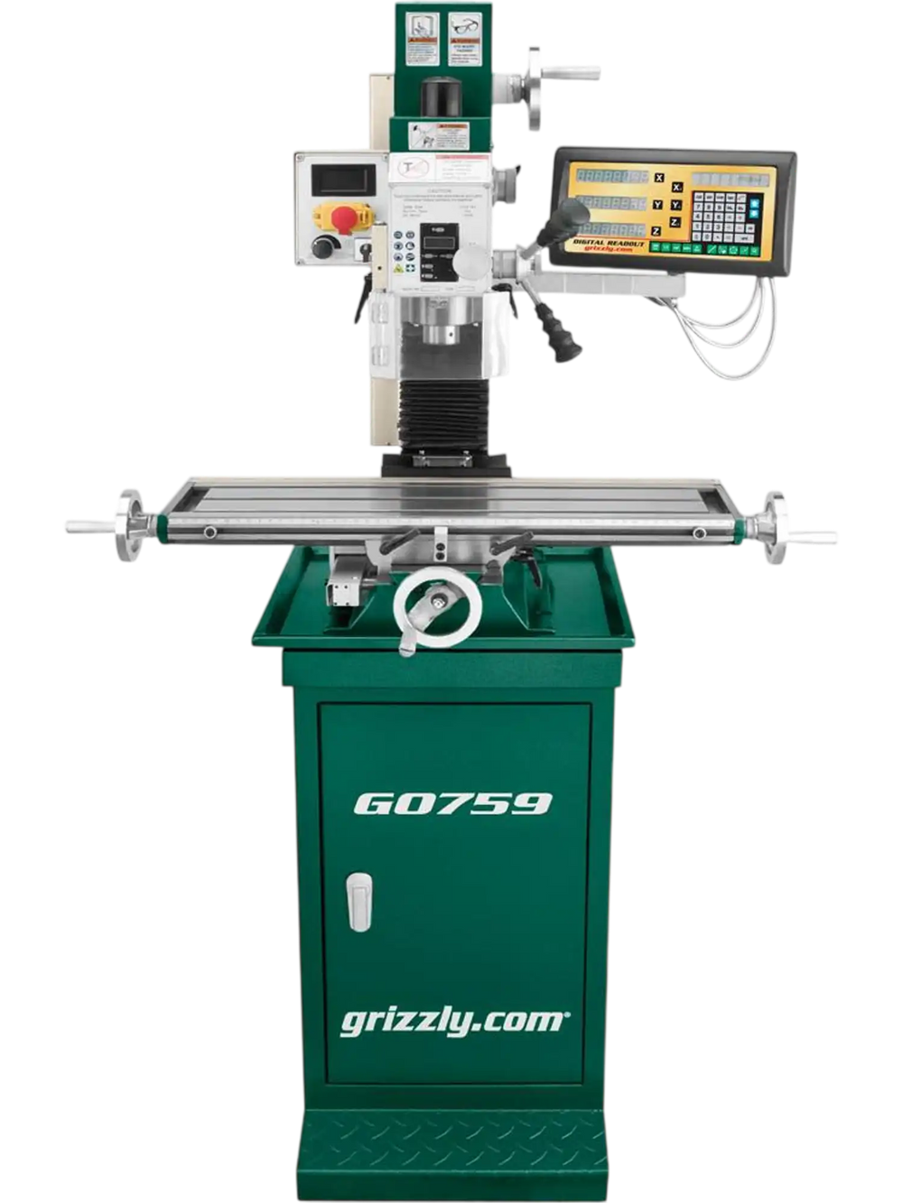 Grizzly G0759 - 7" x 27" 1 HP Mill/Drill w/ Stand & DRO