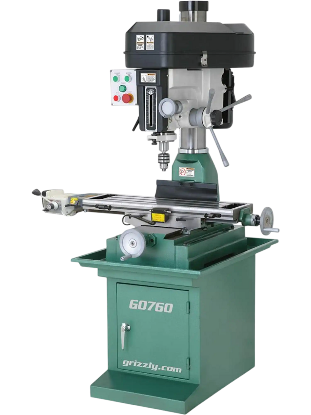 Grizzly G0760 - 8" x 29" 2 HP Mill/Drill with Stand and Power Feed