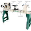 Grizzly G0766 - 22" x 42" Variable-Speed Wood Lathe