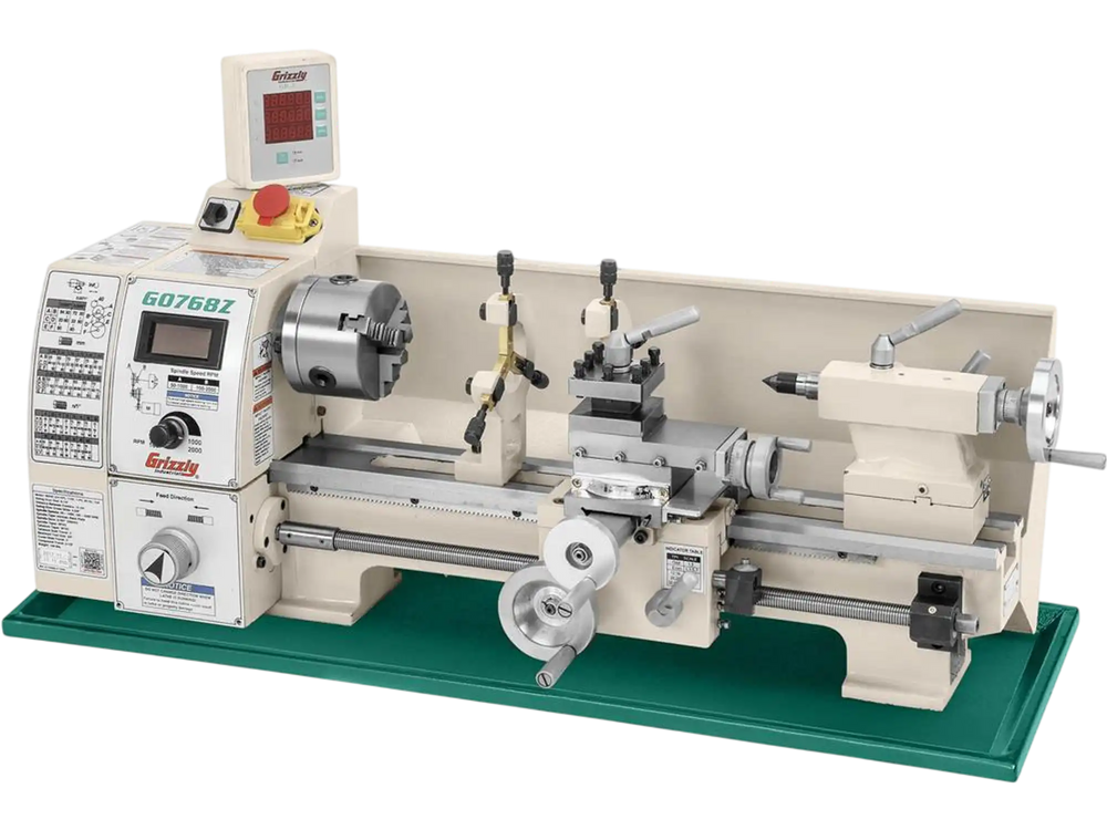 Grizzly G0768Z - 8" x 16" Variable-Speed Benchtop Metal Lathe with DRO