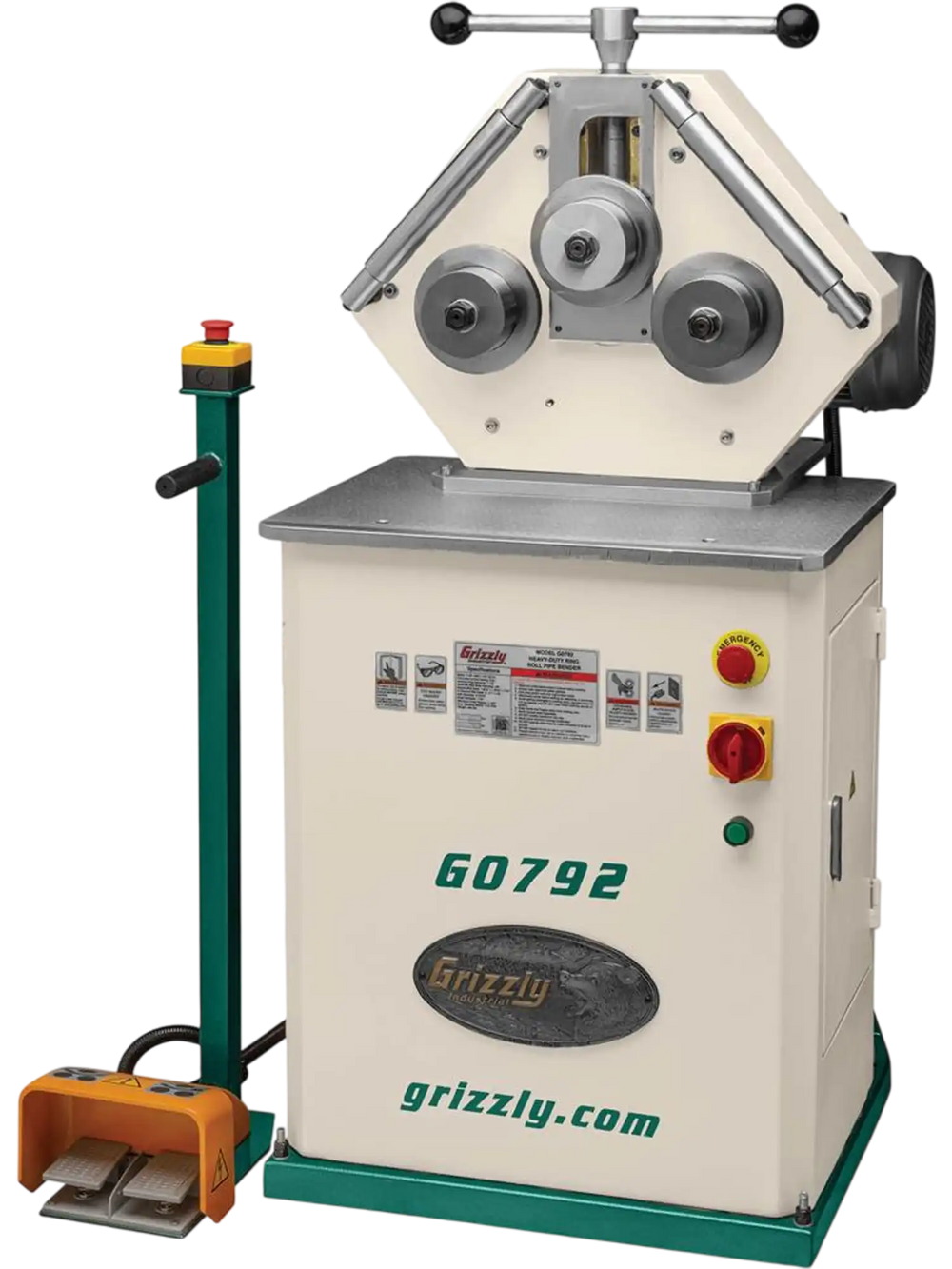 Grizzly G0792 - Heavy-Duty Ring Roll Pipe Bender