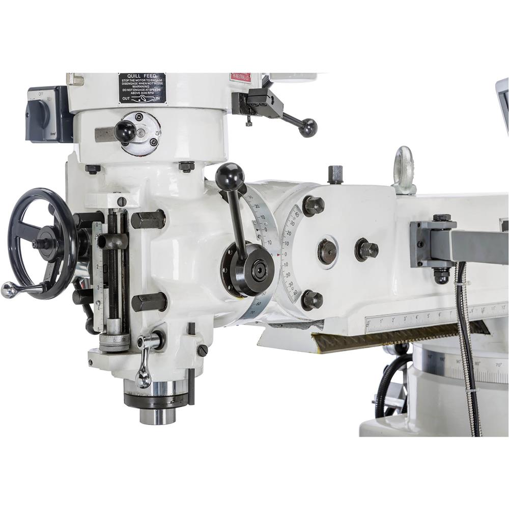 Grizzly G0797 - 10" x 50" 3 HP Variable-Speed Vertical Mill with Power Feed and DRO