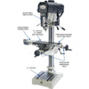 Grizzly G0810 - 16" Drill Press w/ Cross-Slide Table & Power Feed