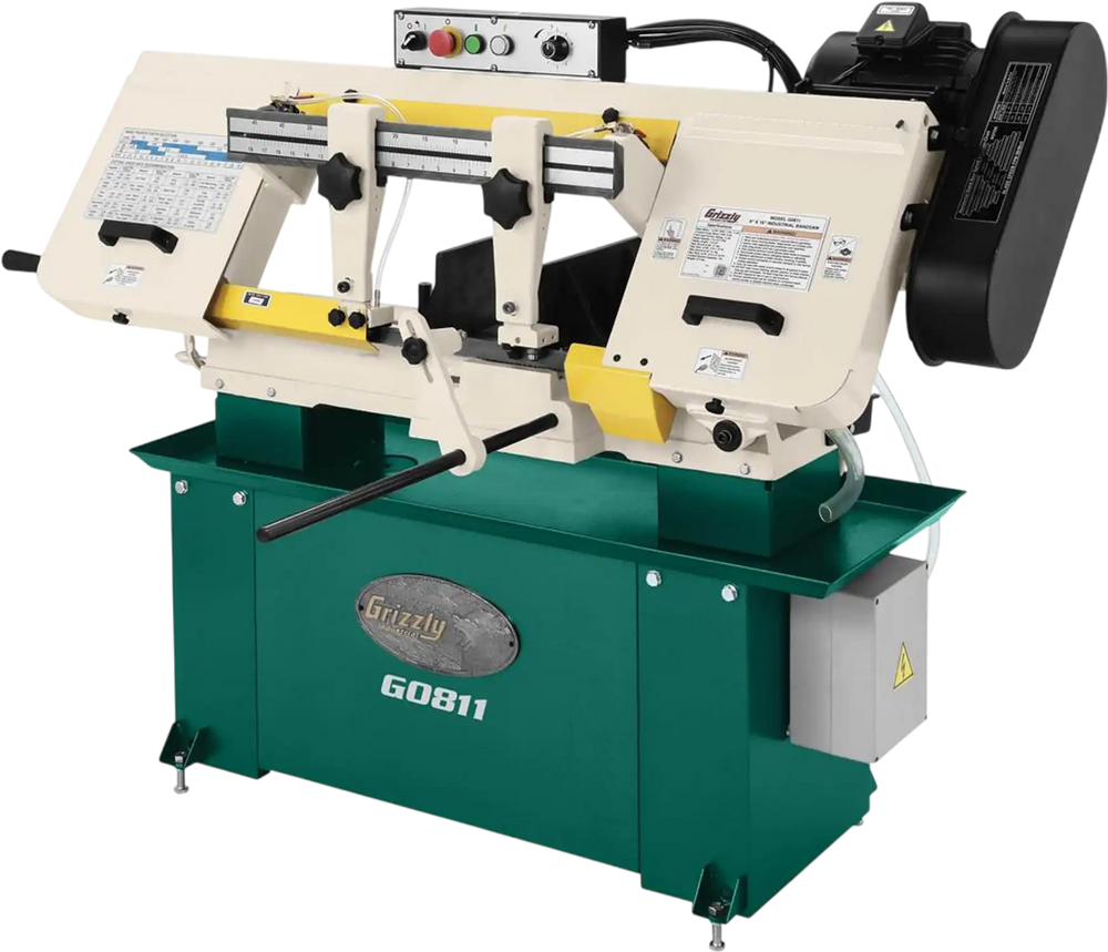 Grizzly G0811 - 9" x 16" 1-1/2 HP Horizontal Metal-Cutting Bandsaw