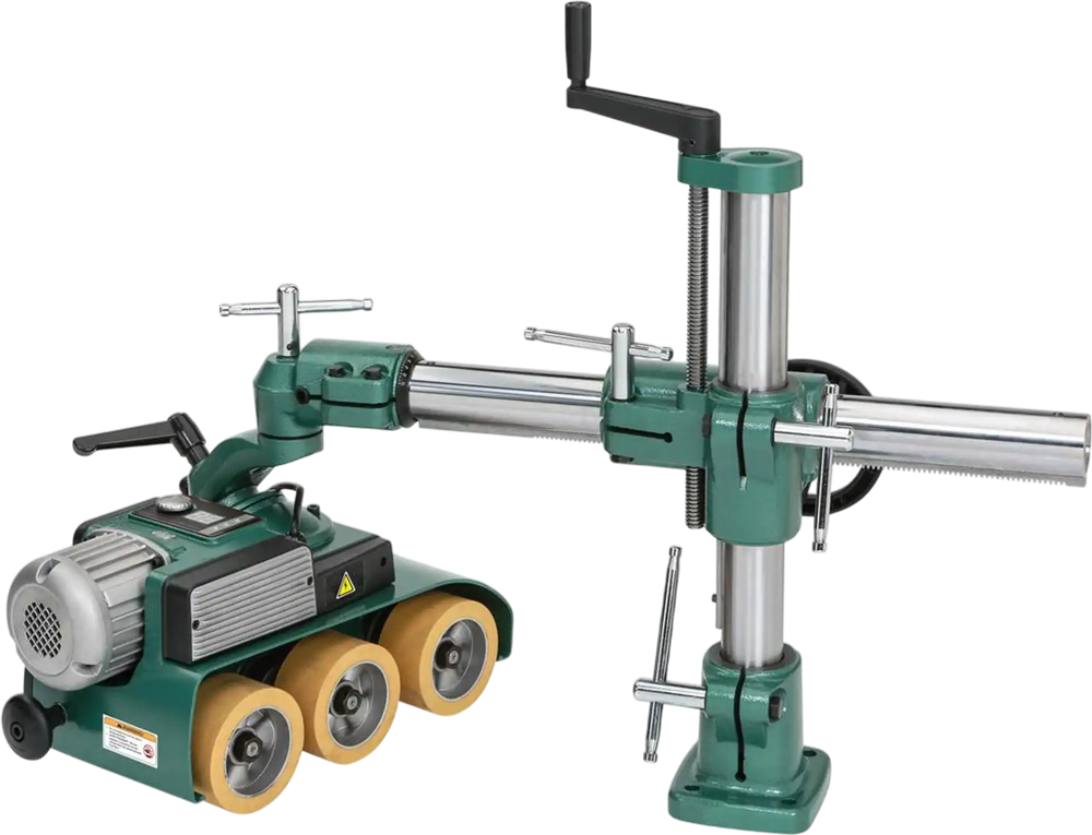 Grizzly G0826 - 2/3 HP Variable-Speed 3-Roller Power Feeder, Single-Phase