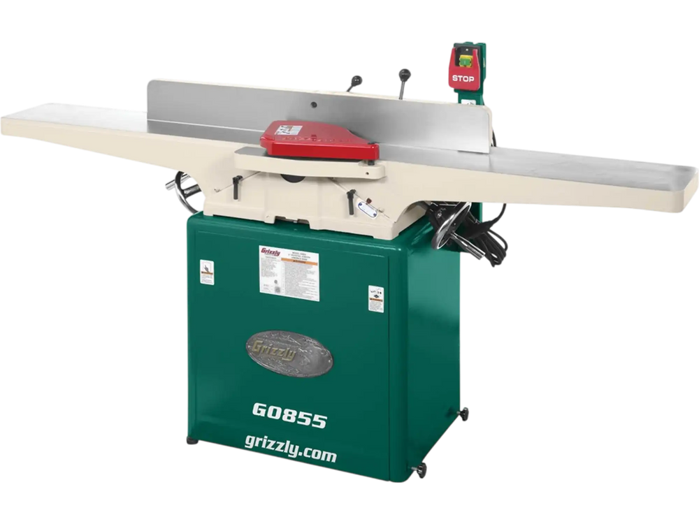Grizzly G0855 - 8" x 72" Jointer w/ Built-in Mobile Base