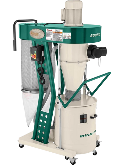 Grizzly G0860 Cyclone Dust Collector 1-1/2 HP Portable New