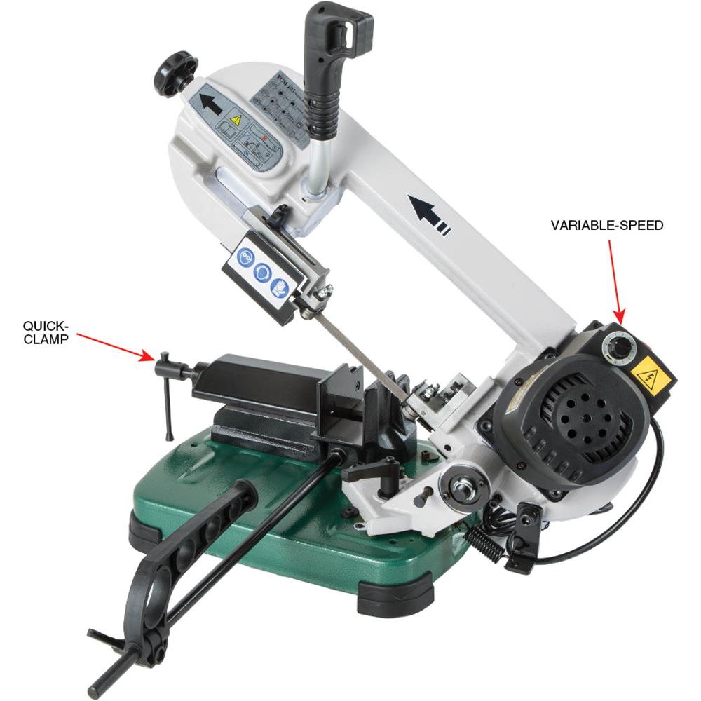 Grizzly G0885 - 5" Portable Horizontal Metal-Cutting Bandsaw