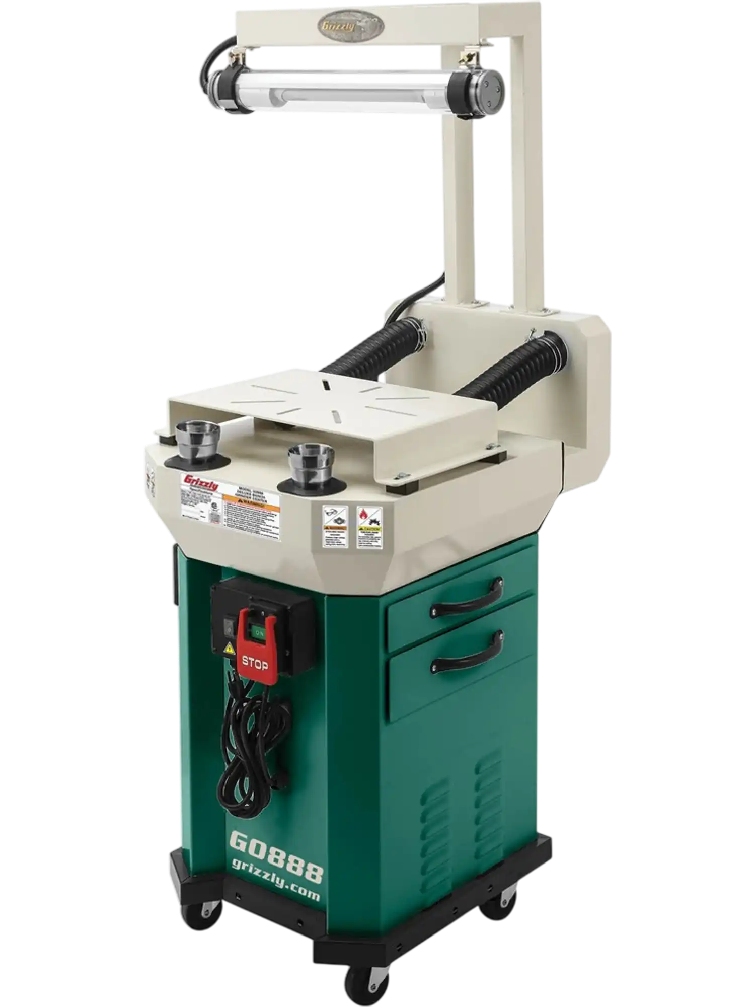 Grizzly G0888 Bench Grinder Stand Deluxe Workstation New
