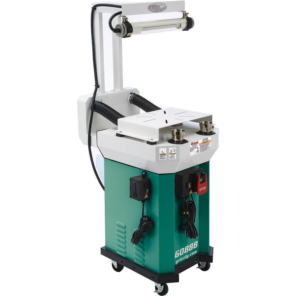Grizzly G0888 - Deluxe Bench Grinder Stand and Workstation
