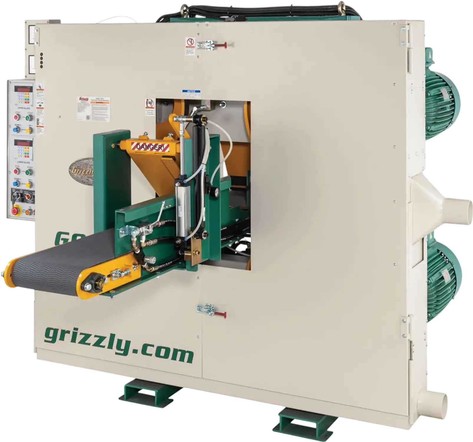 Grizzly G0919 Horizontal Wood Bandsaw Twin-Head Dual-Blade Resaw New