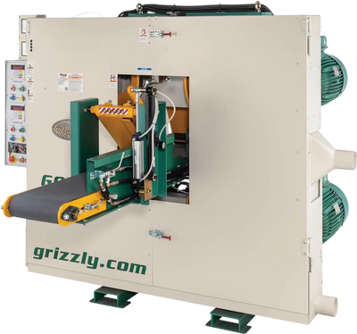 Grizzly G0919 Horizontal Wood Bandsaw Twin-Head Dual-Blade Resaw New