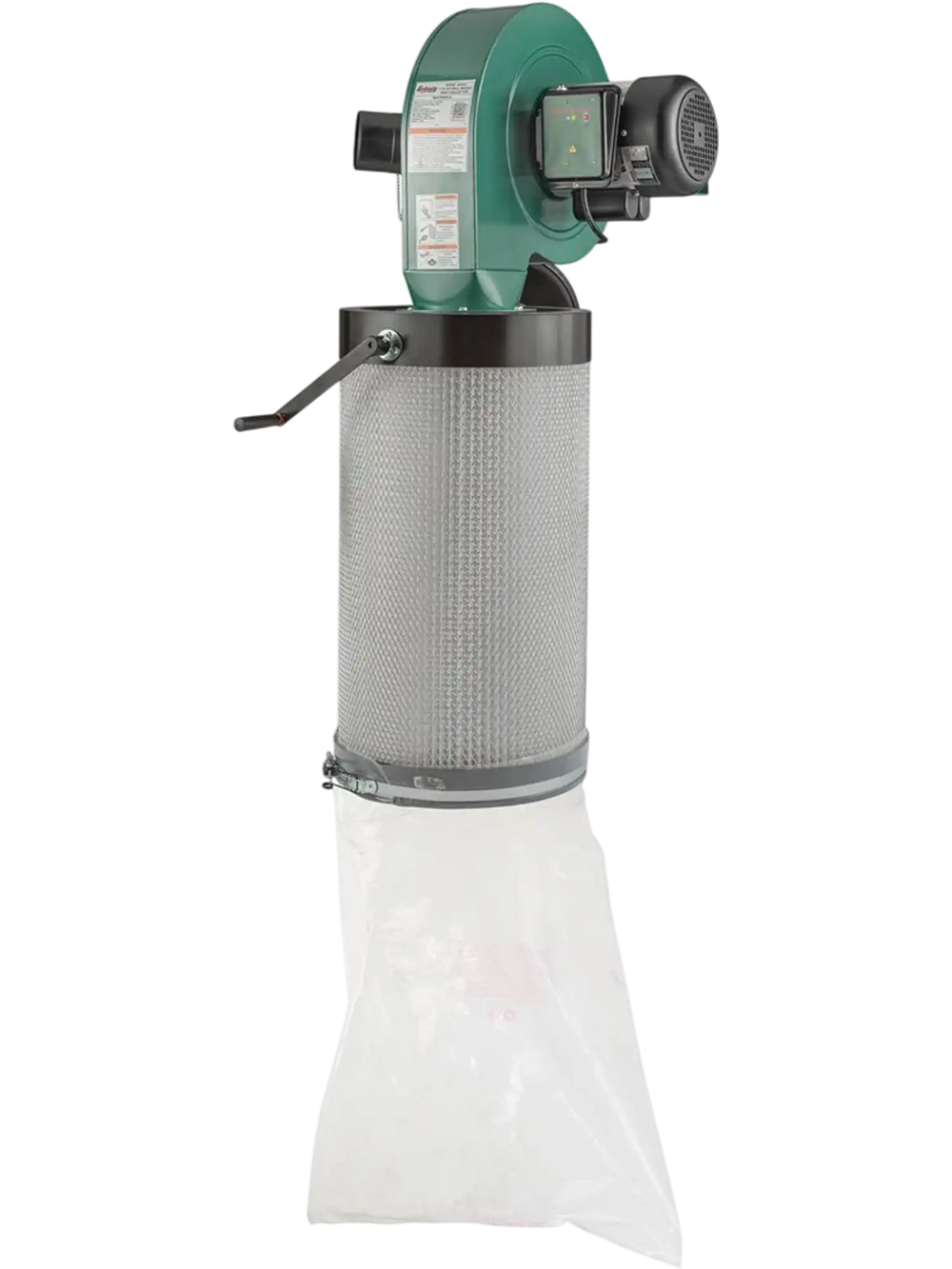 Grizzly G0944HEP - 1-1/2 HP Wall Mount Dust Collector with HEPA Filter