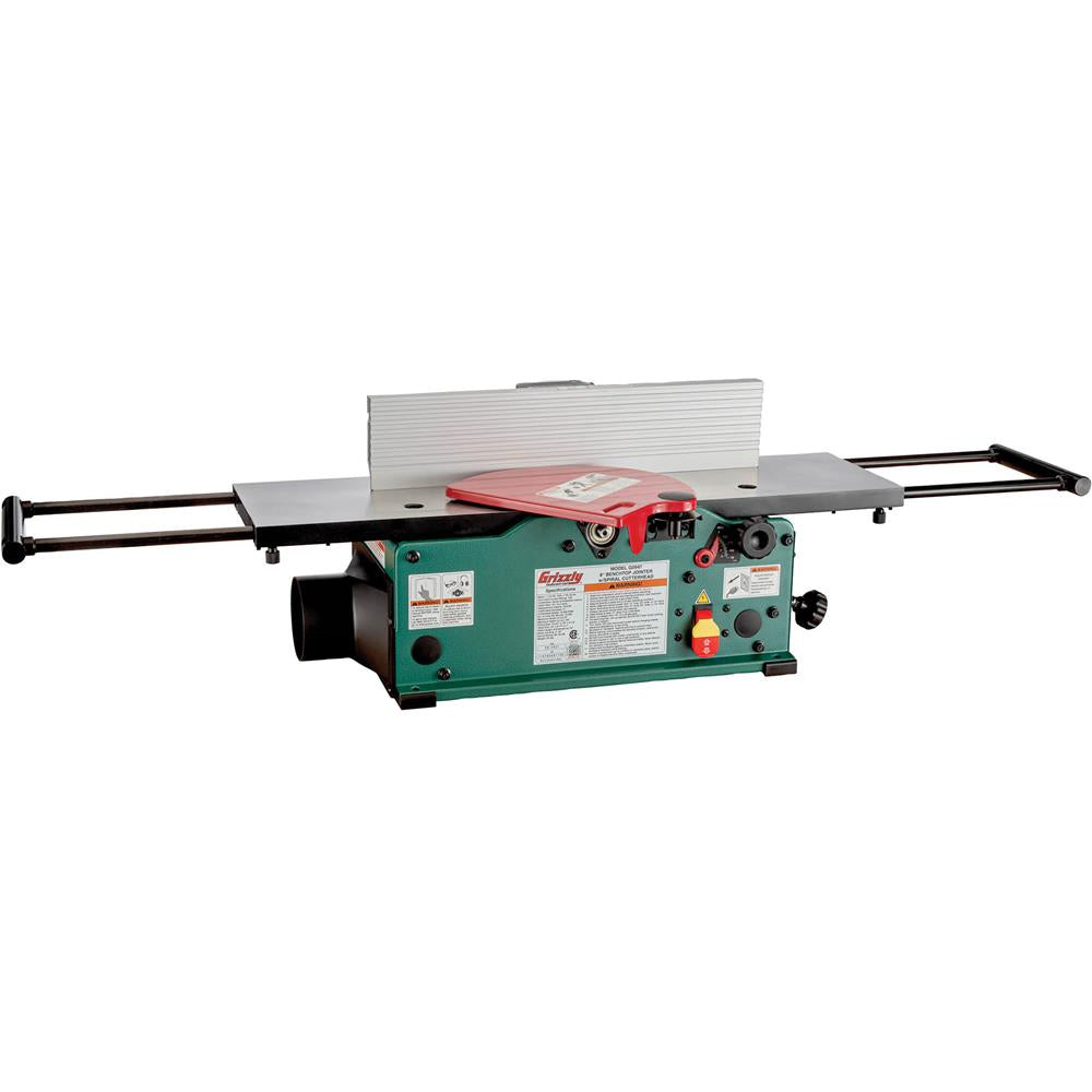 Grizzly G0947 - 8" Benchtop Jointer with Spiral-Type Cutterhead