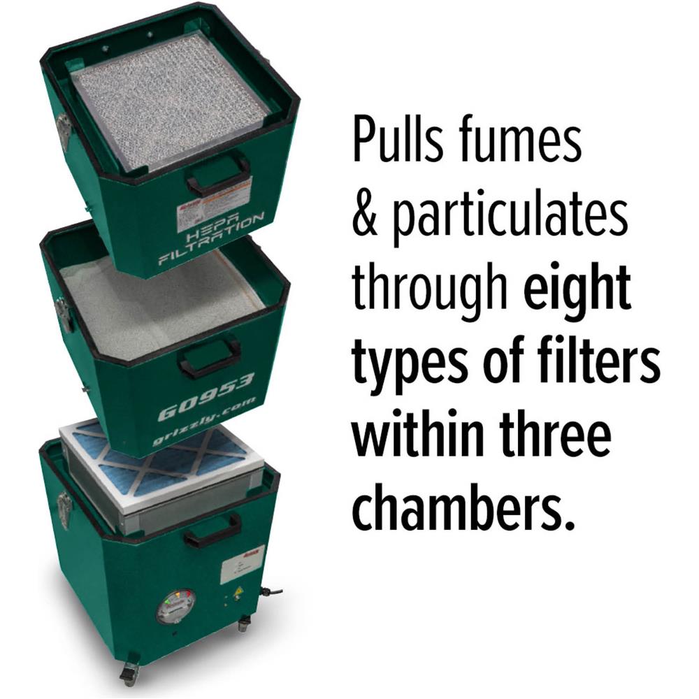 Grizzly G0953 - HEPA Fume Extractor