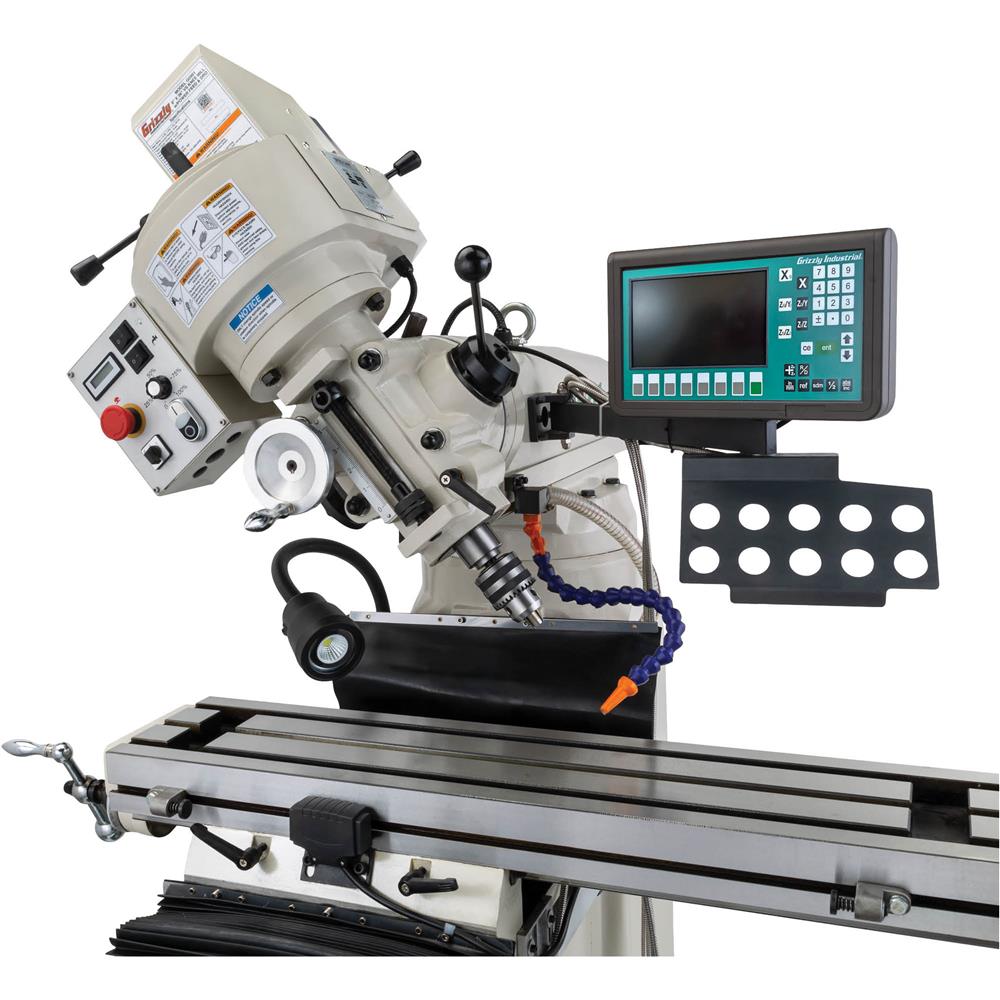 Grizzly G0961 - 8" x 36" Variable-Speed Knee Mill with Power Feed and DRO