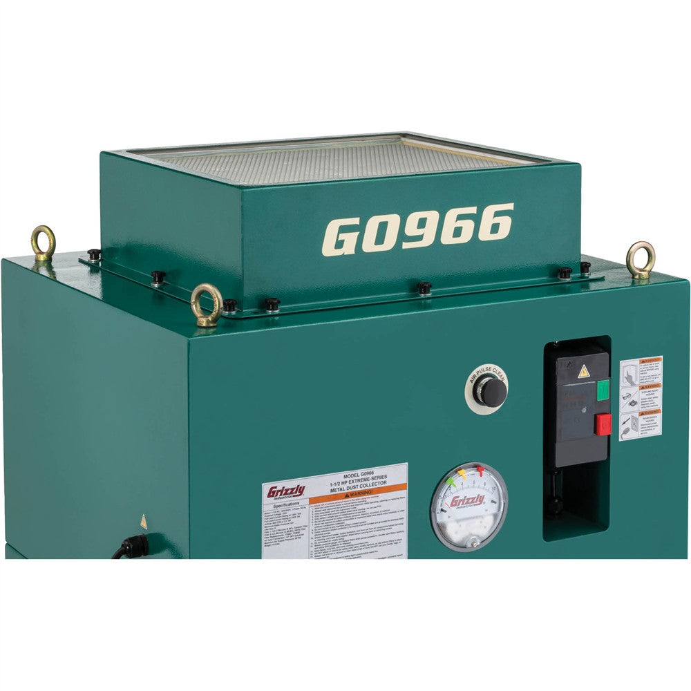 Grizzly G0966 - 1-1/2 HP Metal Dust Collector