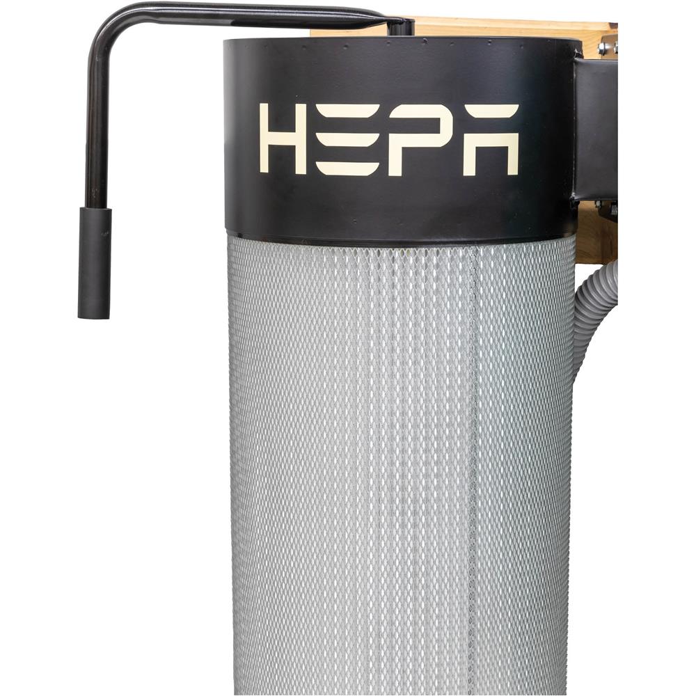 Grizzly G0990 - 1-1/2 HP HEPA Wall-Mount Cyclone Dust Collector