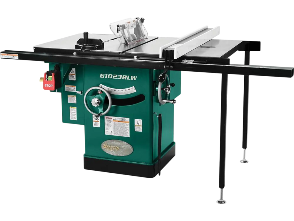 Grizzly G1023RLW - 10" 3 HP 240V Cabinet Table Saw with Built-in Router Table