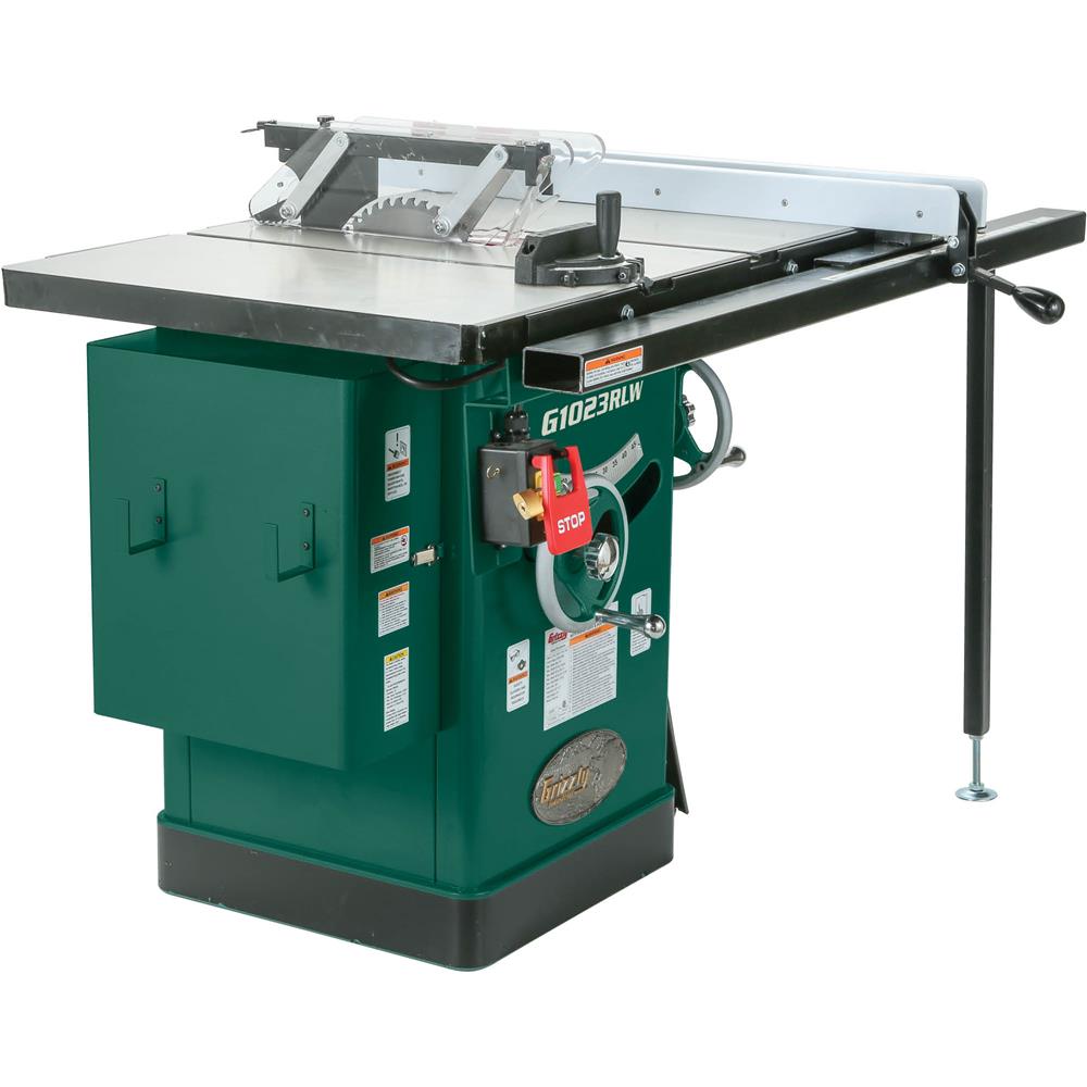 Grizzly G1023RLW - 10" 3 HP 240V Cabinet Table Saw with Built-in Router Table