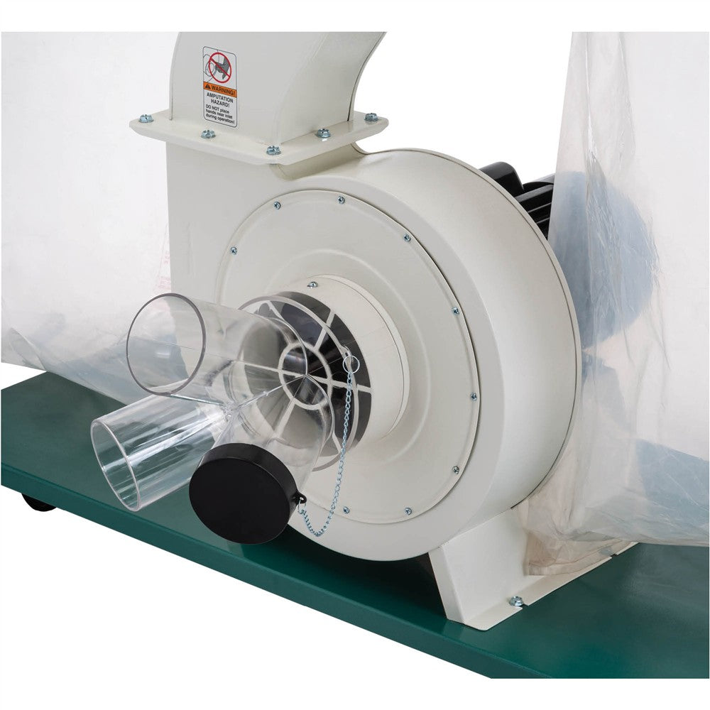Grizzly G1030Z2P - 3 HP Dust Collector with Aluminum Impeller