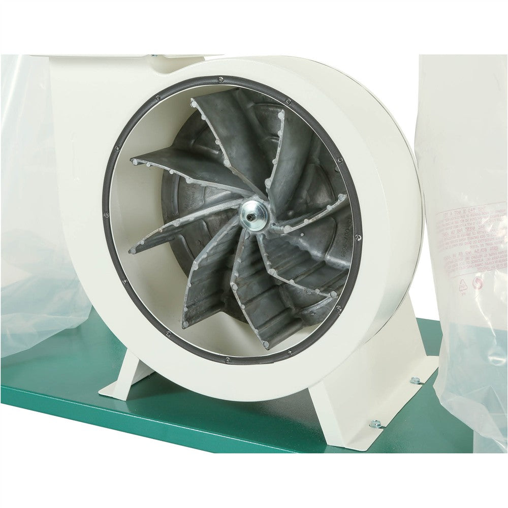 Grizzly G1030Z2P - 3 HP Dust Collector with Aluminum Impeller