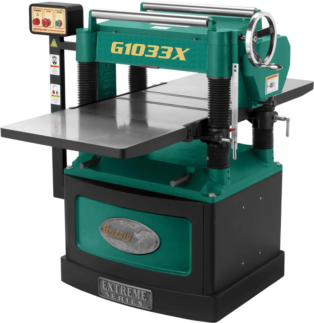 Grizzly G1033X - 20" 5 HP Helical Cutterhead Planer