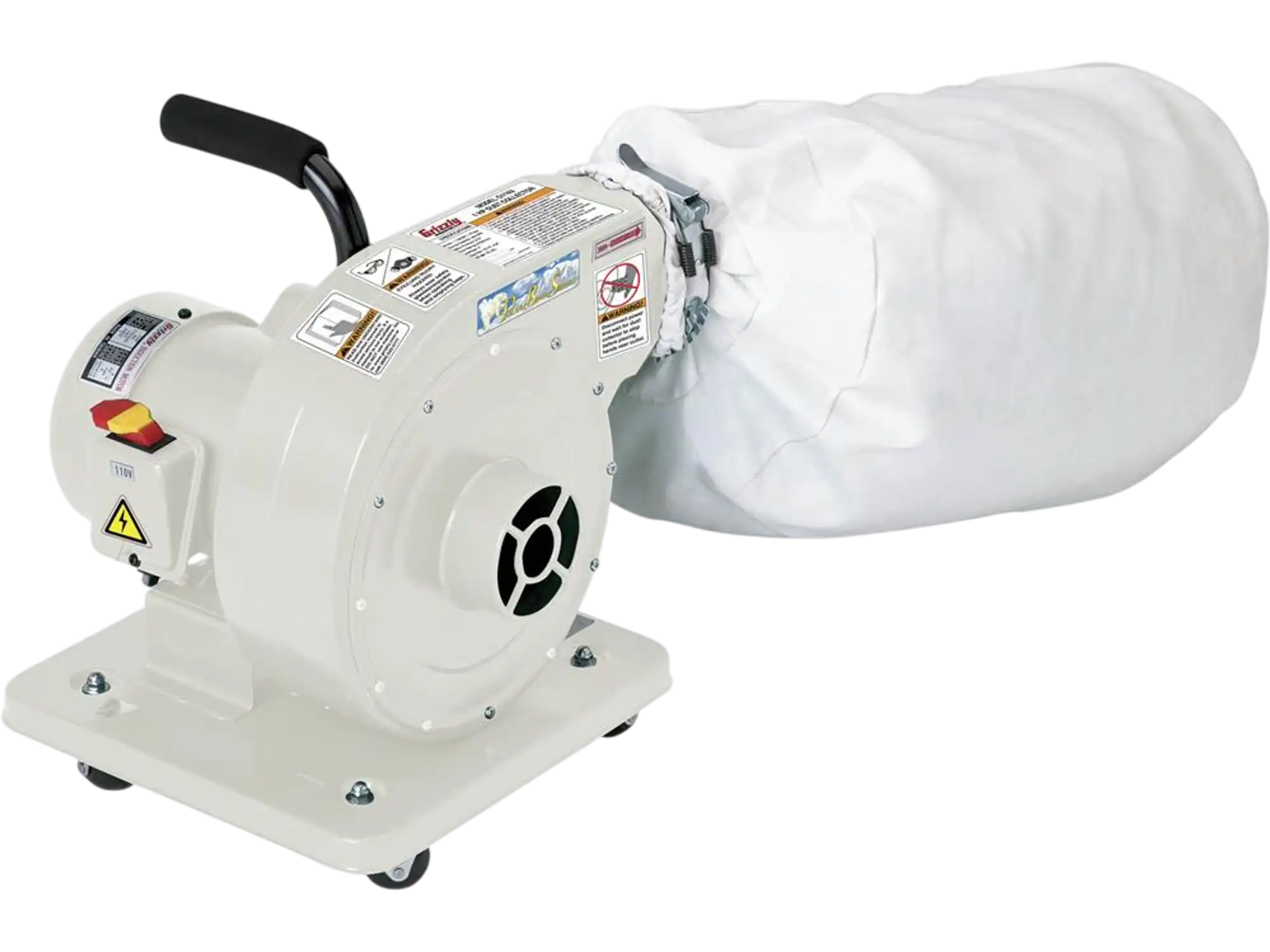 Grizzly G1163P Wood Dust Collector 1 HP Light Duty Polar Bear Series New