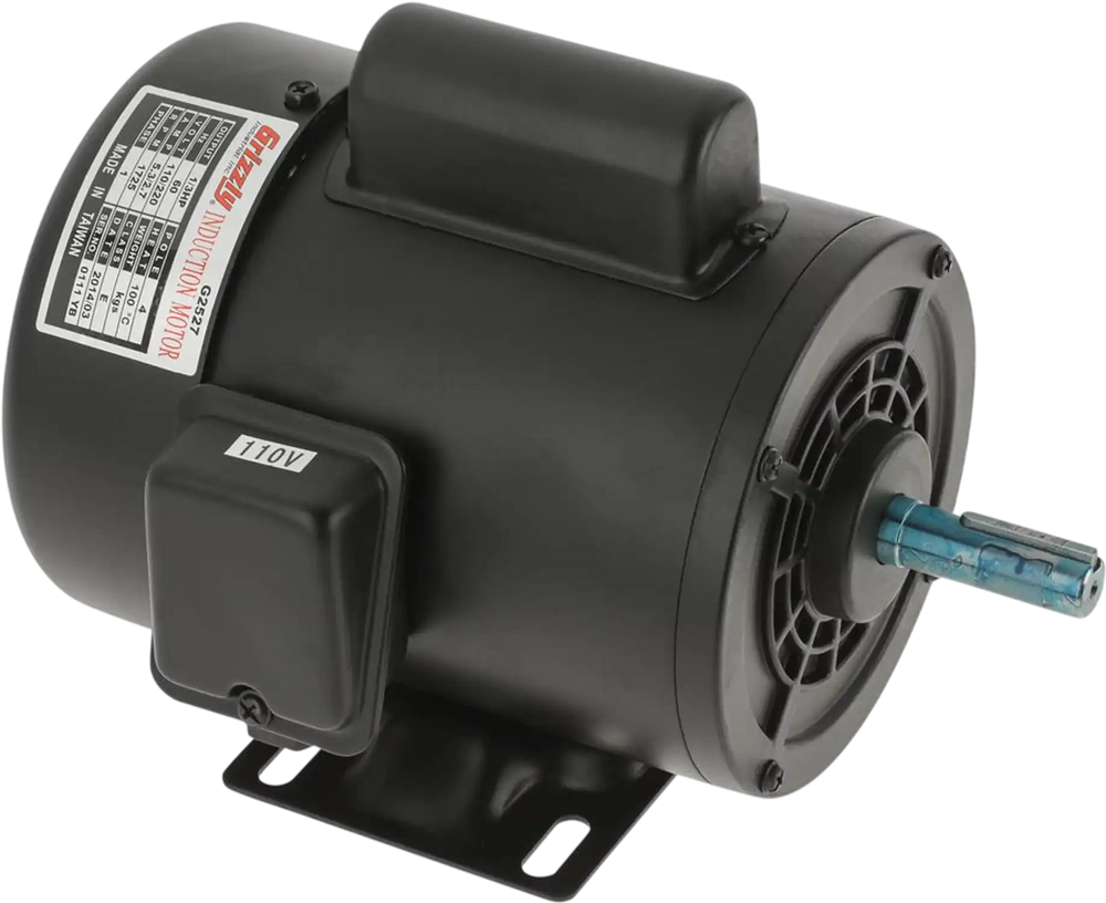 Grizzly G2527 - Motor 1/3 HP Single-Phase 1725 RPM TEFC 110V/220V