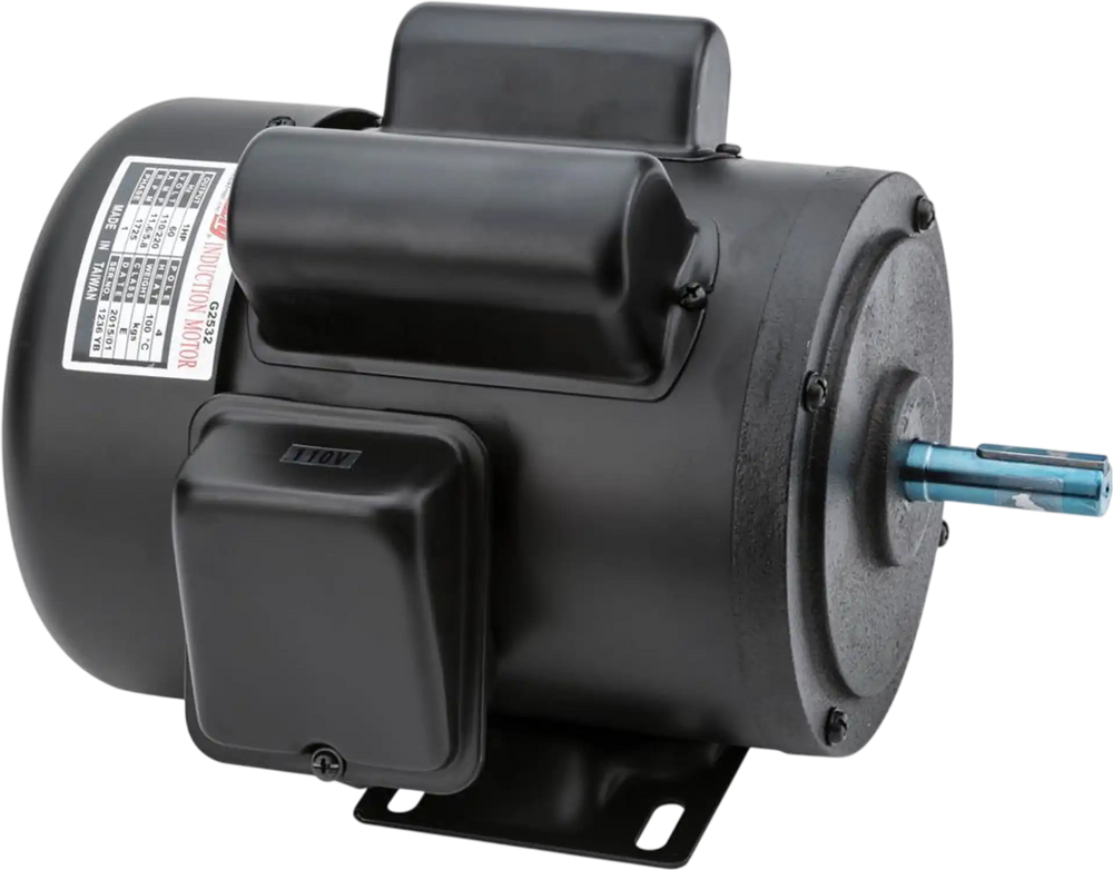 Grizzly G2532 - Heavy-Duty Motor 1 HP Single-Phase 1725 RPM TEFC 110V/220V