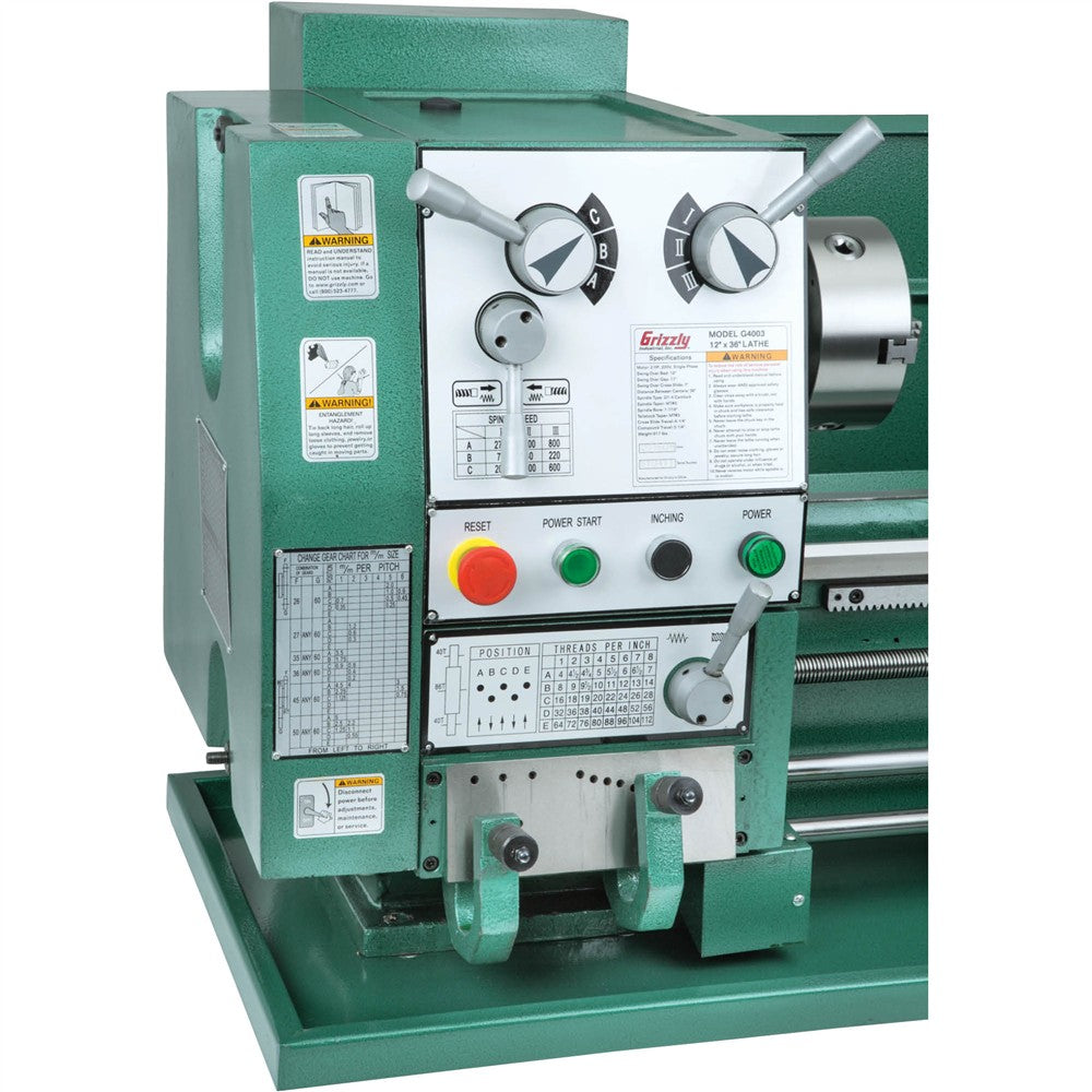 Grizzly G4003 - 12" x 36" Gearhead Metal Lathe