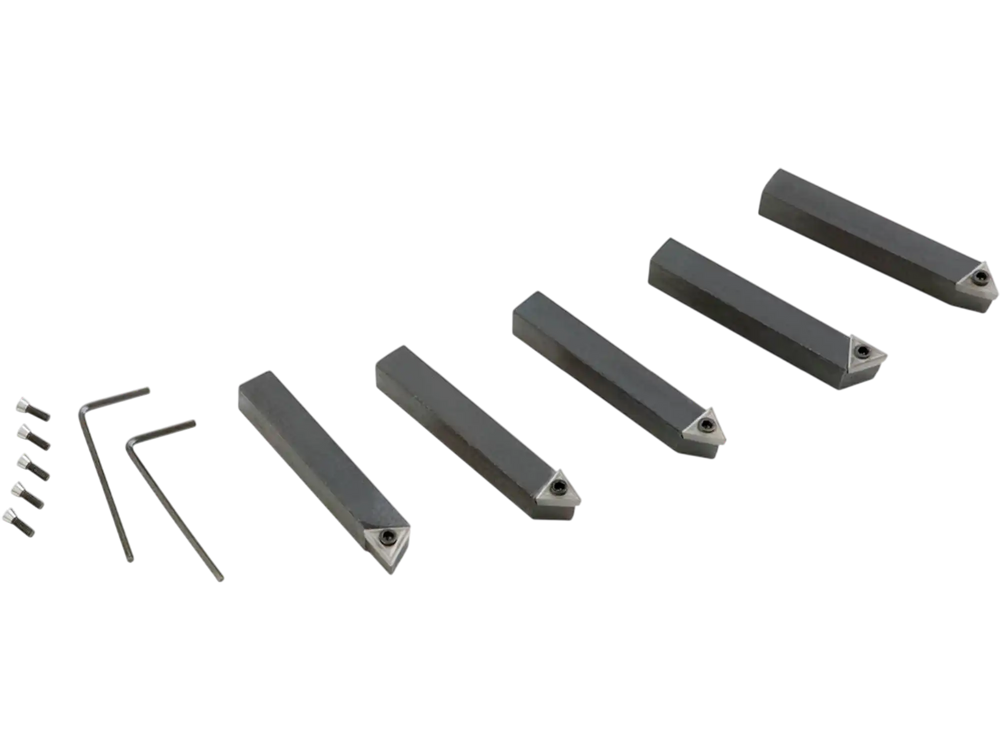 Grizzly G5639 - 5 pc. Indexable Carbide Tool Bit Set - 3/8"