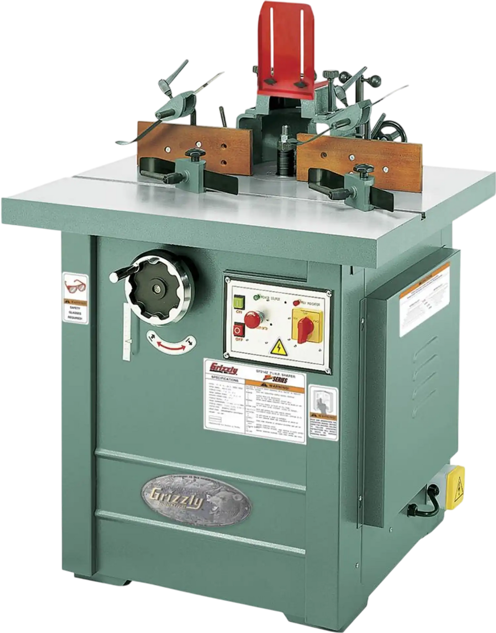 Grizzly G5912Z - 5 HP Professional Spindle Shaper - Z Series