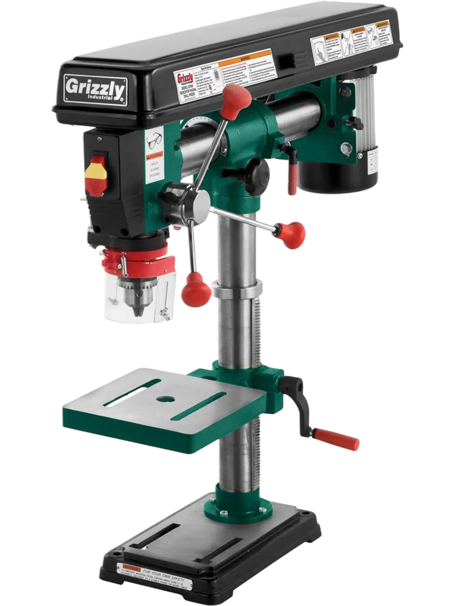 Grizzly G7945 Benchtop Radial Drill Press 34