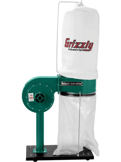 Grizzly G8027 Dust Collector 1 HP Wood Dust Collector New