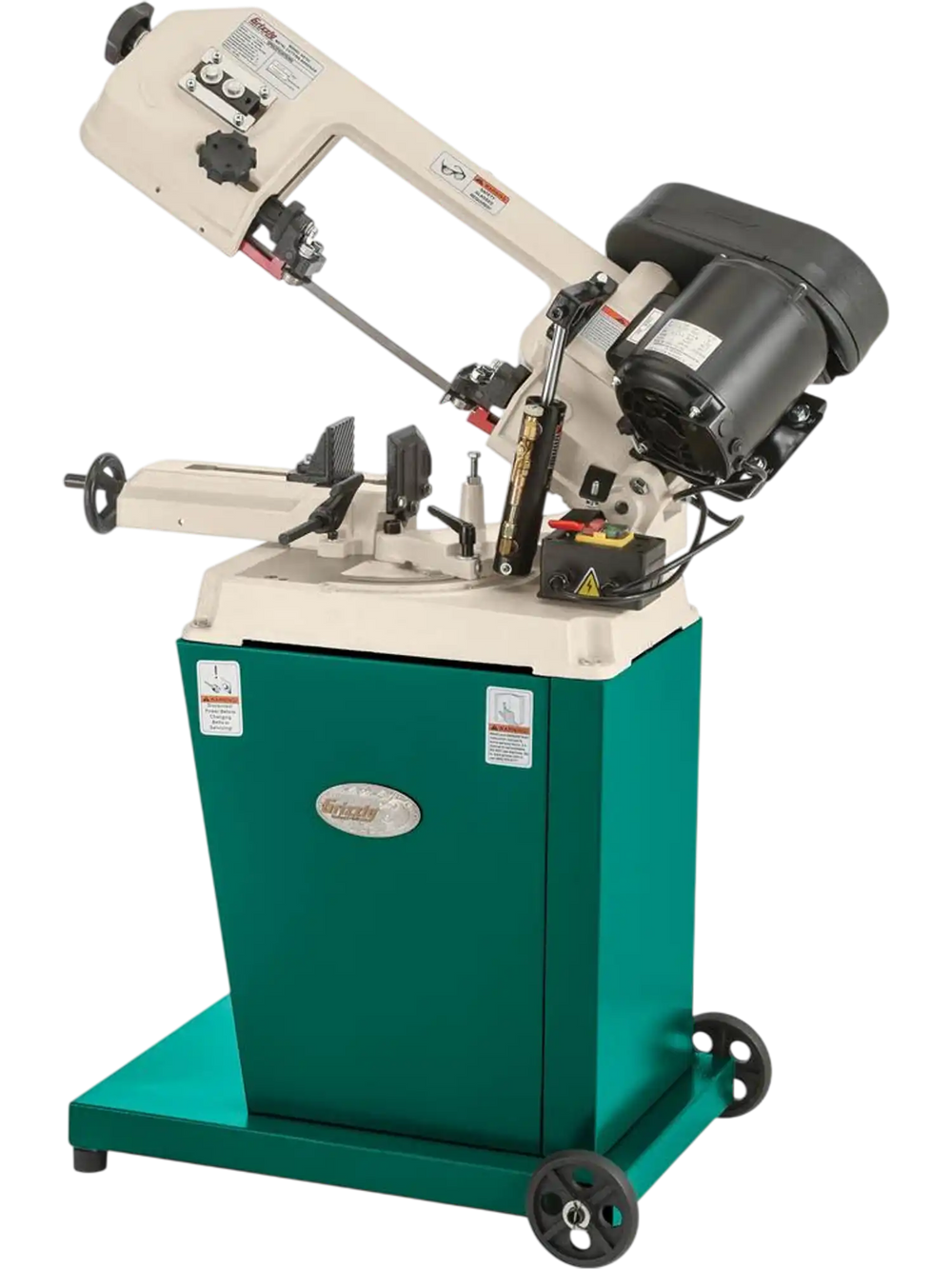 Grizzly G9742 - 5" x 6" 1/2 HP Metal-Cutting Bandsaw w/ Swivel Head